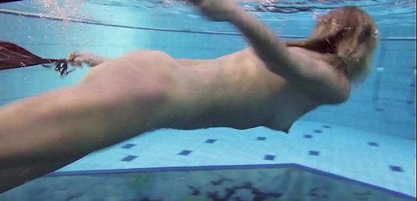  Nastya hot blonde naked in the pool